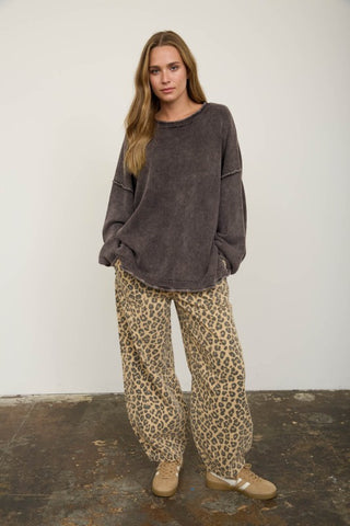 Mia Sweater Dk Brown
