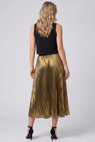 Revel Skirt Metallic Gold