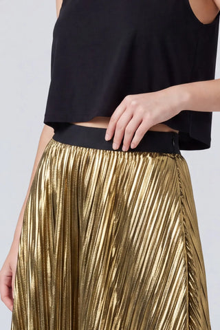 Revel Skirt Metallic Gold