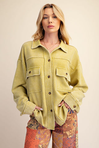 Wheeler Shacket Green Tea by Easel