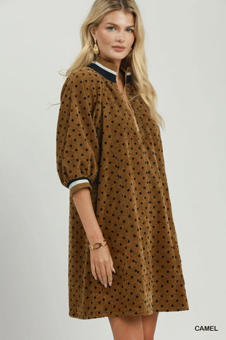Barnes Dress Camel by Umgee