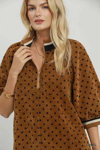 Barnes Dress Camel by Umgee