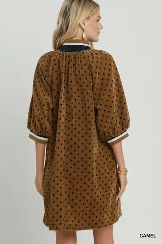 Barnes Dress Camel by Umgee