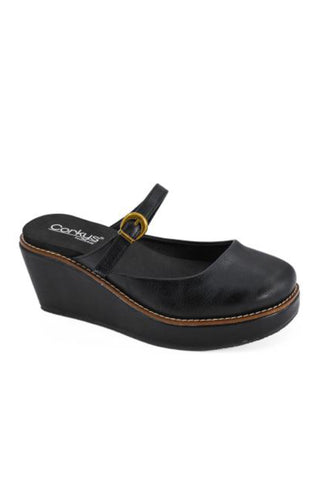 Me Time Black Wedge by Corkys
