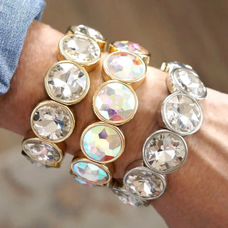 Bedazzled Bracelet Silver AB Bracelets Accessories To Go