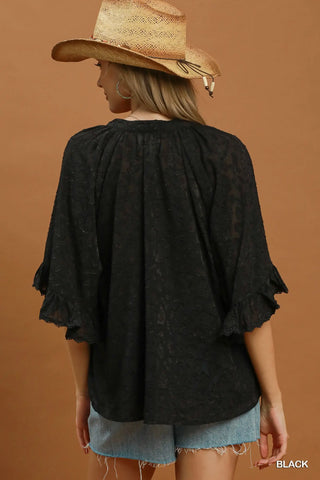 Murphy Top Black by Umgee Shirts & Tops Umgee
