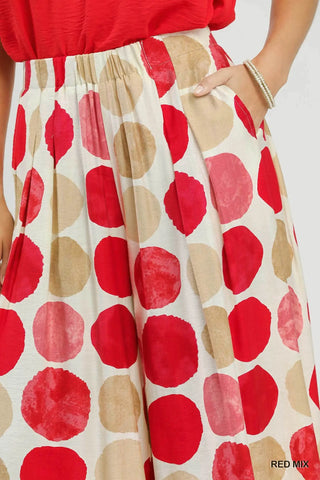 Everly Pants Cherry Mix by Umgee Pants Umgee