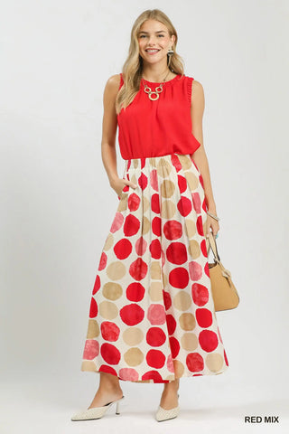 Everly Pants Cherry Mix by Umgee Pants Umgee