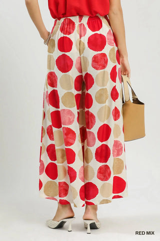 Everly Pants Cherry Mix by Umgee Pants Umgee