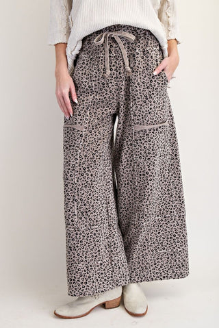 Leopard's Lair Pants Ash Mocha by Easel Pants Easel