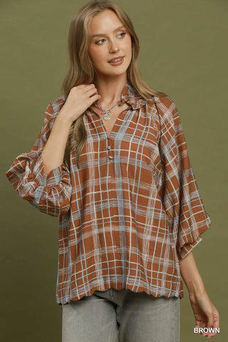 Evans Top Brown by Umgee