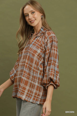 Evans Top Brown by Umgee