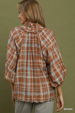 Evans Top Brown by Umgee