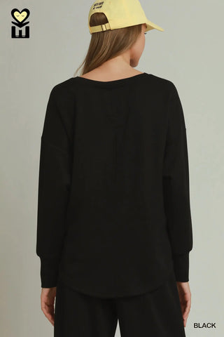 Coziness Top Black by Umgee