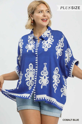 Madrid Cobalt by Umgee Shirts & Tops Umgee