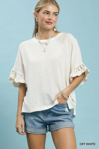 Carey Top Off White by Umgee Shirts & Tops Umgee