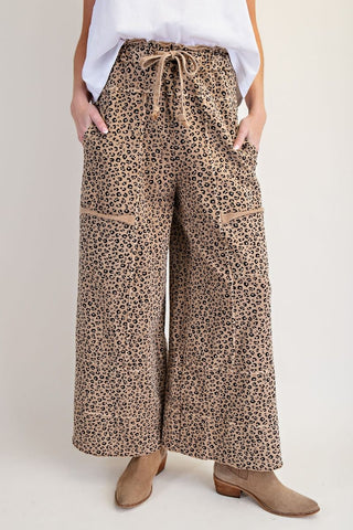 Leopard's Lair Pants Camel by Easel Pants Easel
