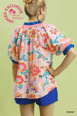 Alice Top Peony by Umgee Shirts & Tops Umgee