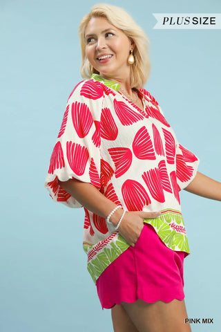 Shelly Top Pink by Umgee Shirts & Tops Umgee