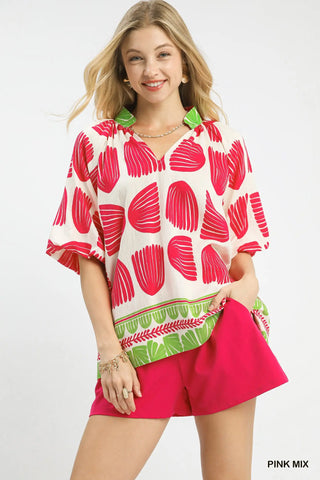 Shelly Top Pink by Umgee Shirts & Tops Umgee