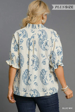 Annabelle Blue by Umgee Shirts & Tops Umgee