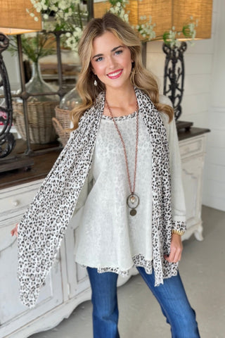 Cloaked Tan Leopard Shirts & Tops Prospero