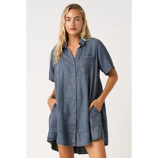 Deja Blue Dress Dk Denim Dresses Mittoshop