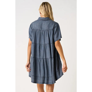 Deja Blue Dress Dk Denim Dresses Mittoshop