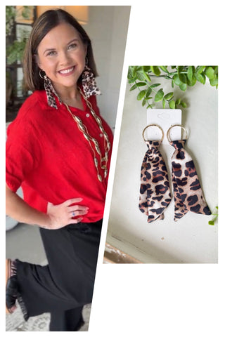 Leopard Ties Earrings