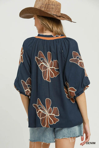 Elmore Top Denim by Umgee Shirts & Tops Umgee