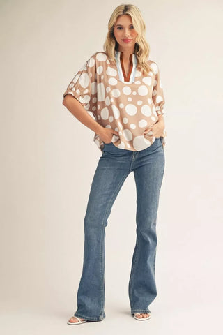 Gabby Top Taupe by Jodifl Shirts & Tops Jodifl