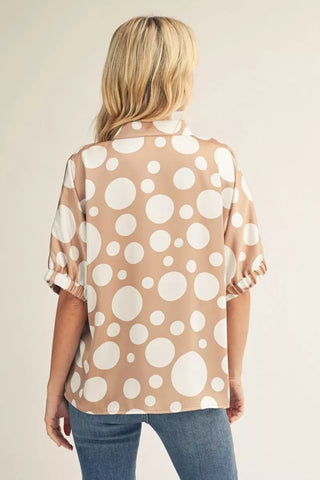 Gabby Top Taupe by Jodifl Shirts & Tops Jodifl