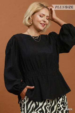 Agnes Top Black by Umgee Shirts & Tops Umgee