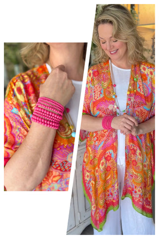 Rosa Bracelet Set Hibiscus Bracelets Urbanista