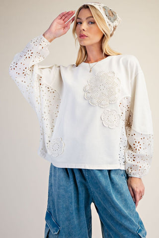 Staci Top Ecru by Easel