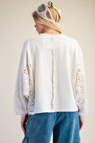 Staci Top Ecru by Easel
