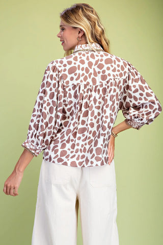 Trenna Top Mocha Mix by Gigio