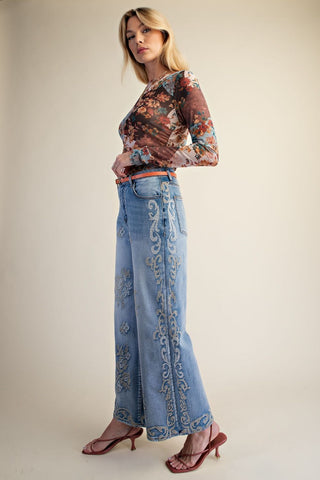 Augusta Pants Denim by Easel