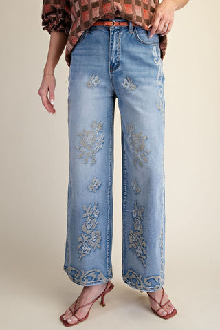 Augusta Pants Denim by Easel