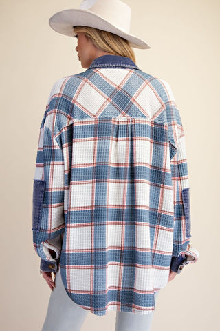 Dayshift Shacket Denim by Easel