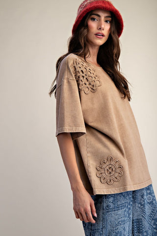 Ellie Sue Top Mocha by Easel