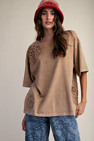 Ellie Sue Top Mocha by Easel