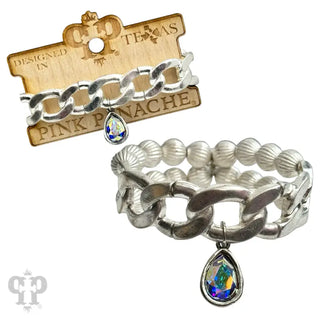 Girl Friday Bracelet Silver by Pink Panache Bracelets Pink Panache