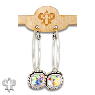 Lydia Earrings Silver by Pink Panache Earrings Pink Panache