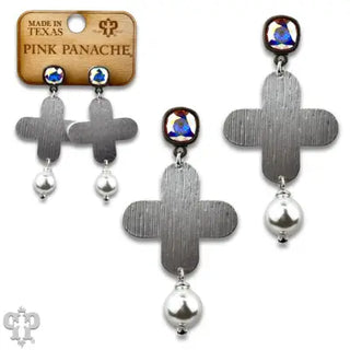 Blessings Earrings Silver by Pink Panache Earrings Pink Panache