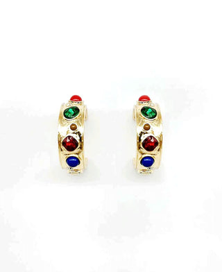 Acadian Earrings Gold Multi Earrings Chic Cool