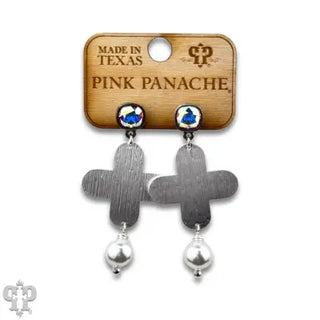 Blessings Earrings Silver by Pink Panache Earrings Pink Panache