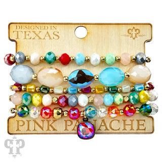 Brilliance Bracelet Blue Multi by Pink Panache Bracelets Pink Panache