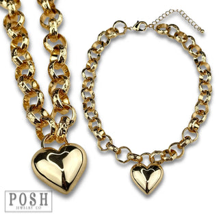 Unchain My Heart Gold by Pink Panache Necklaces Pink Panache