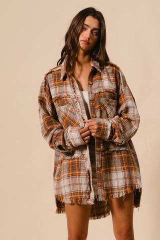 Lockwood Shacket Brown by Bibi